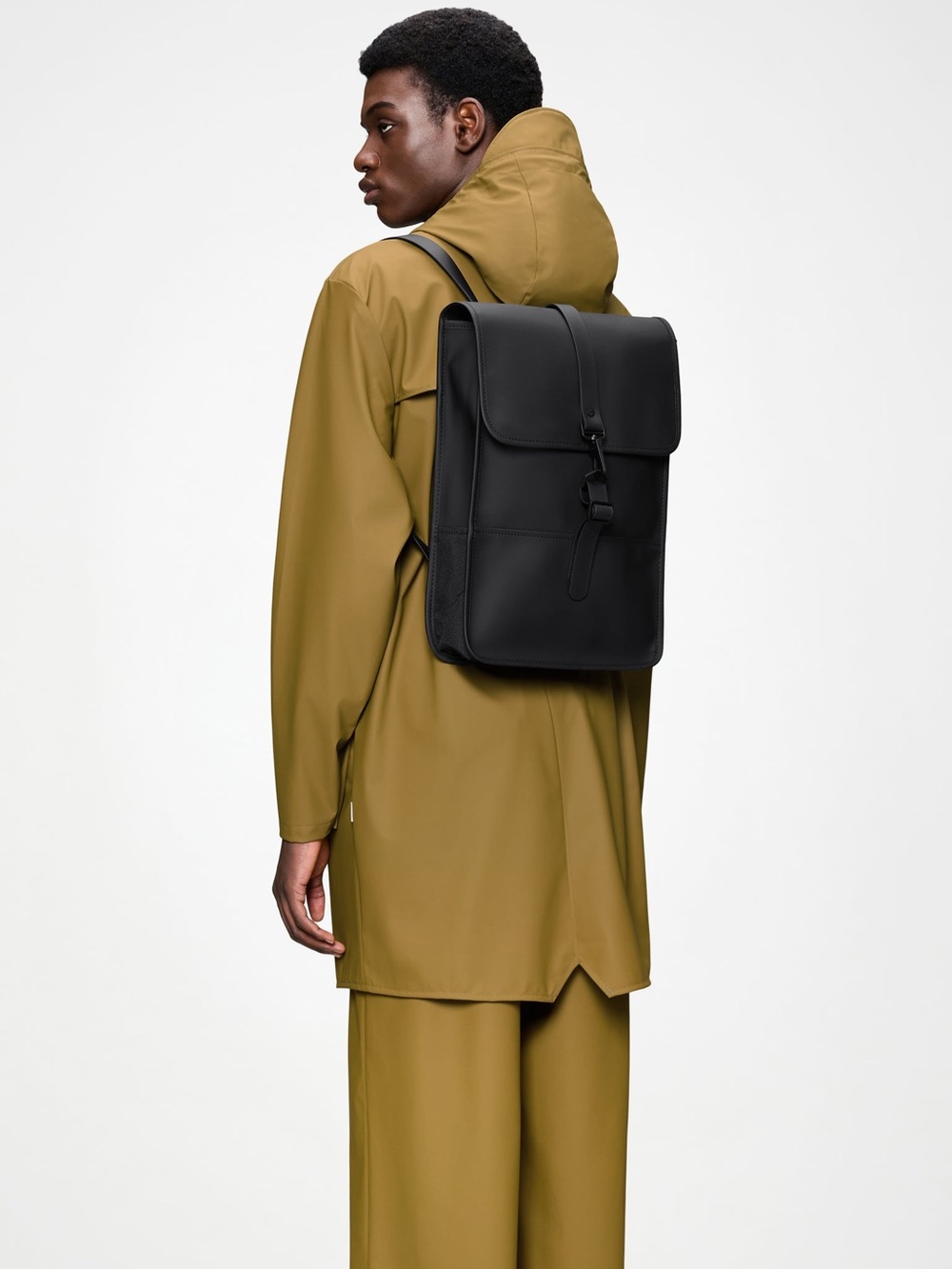 Rains Black Waterproof Backpack Mini - Picture 3 of 12